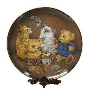 Franklin Mint Collectible Plate Bubble Buddies by Sue Willis Multi Collector 8"